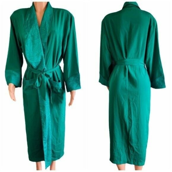 Victoria's Secret Other - VTG Victoria’s Secret Satin Maxi Gold Label Robe